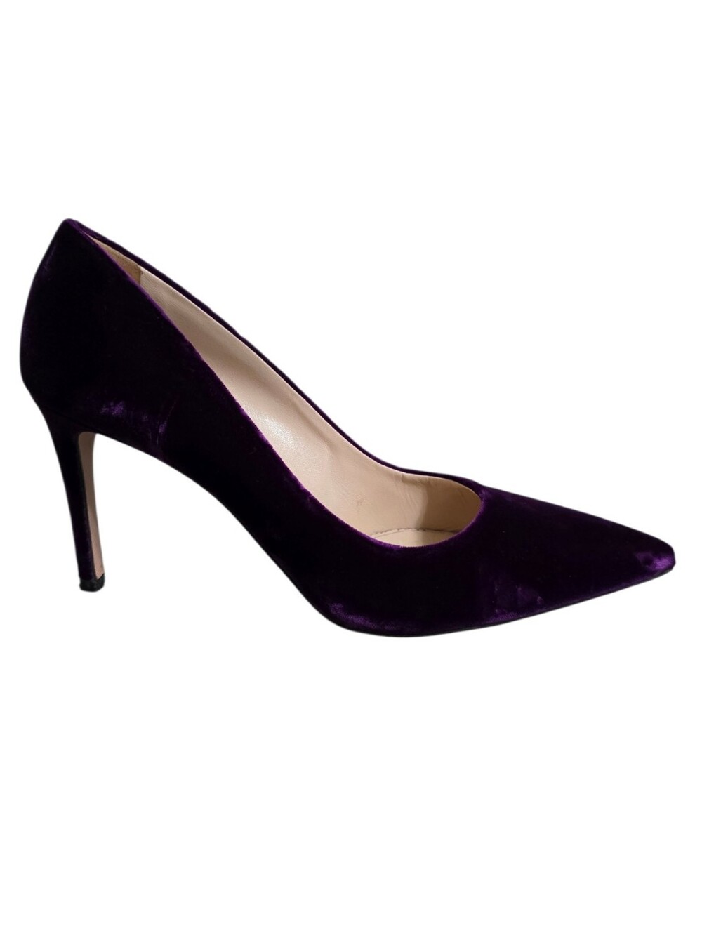 Prada Velvet Heels in Royal Purple Size 9.5 - Picture 4 of 9